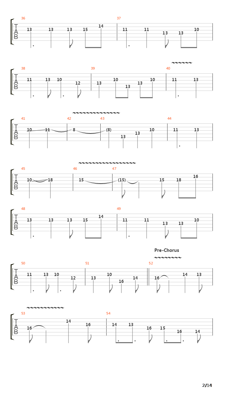 Ascending Into Naught吉他谱