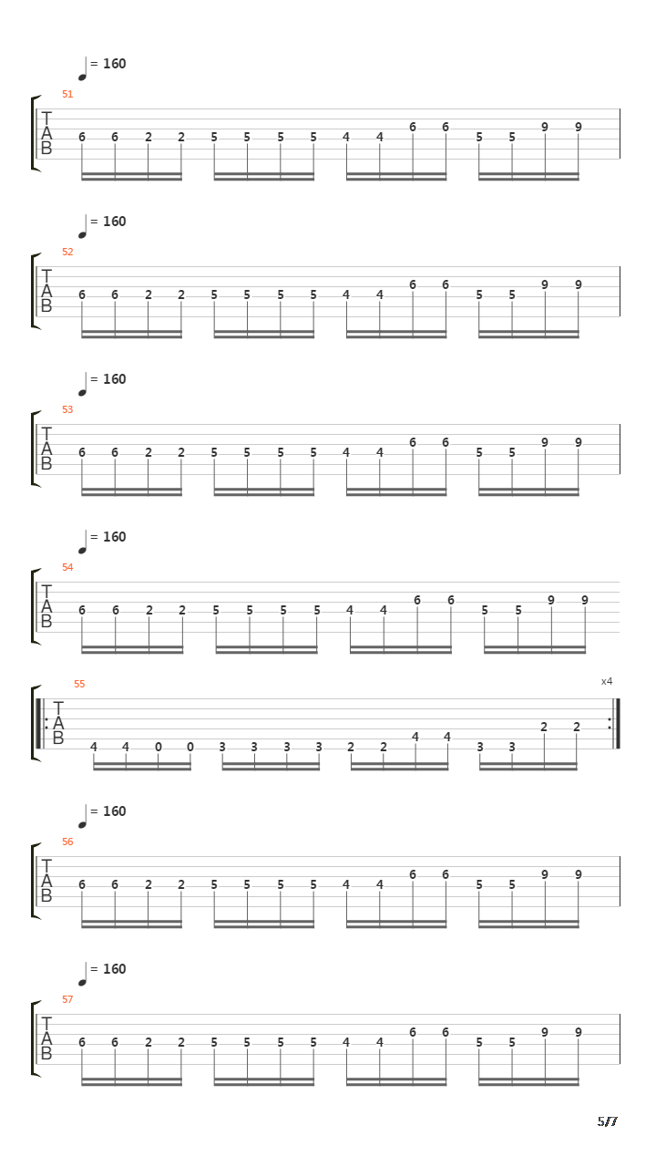 The Putrefying Road In The Nineteenth Extremity Somewhere Inside The Bowels Of E吉他谱