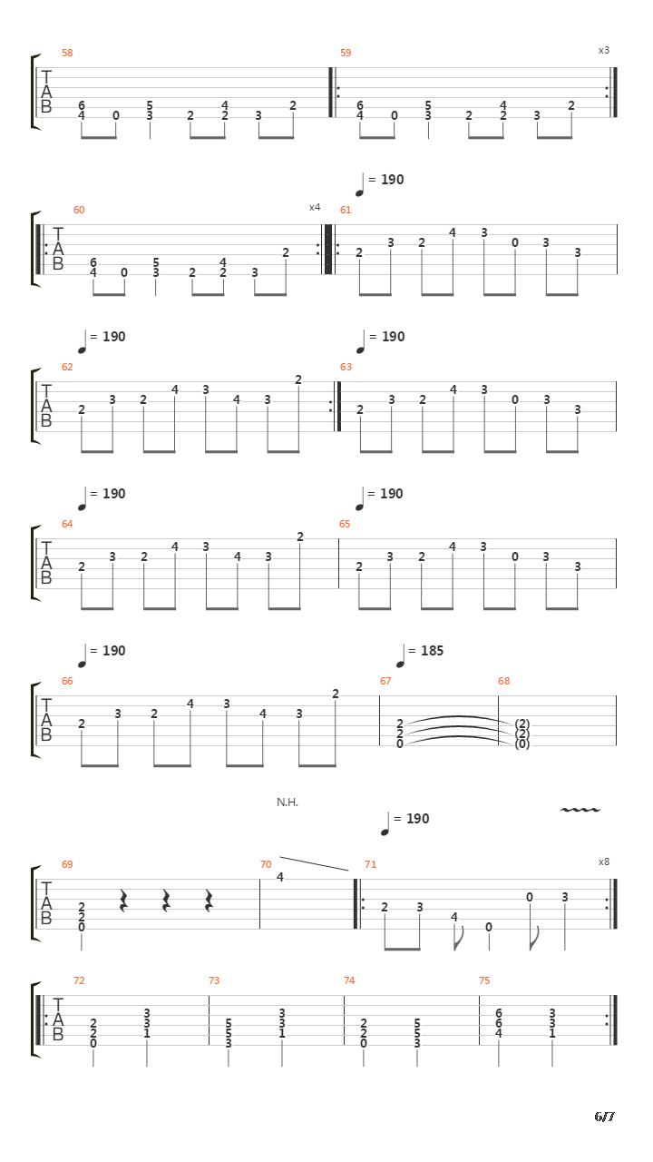 The Putrefying Road In The Nineteenth Extremity Somewhere Inside The Bowels Of E吉他谱