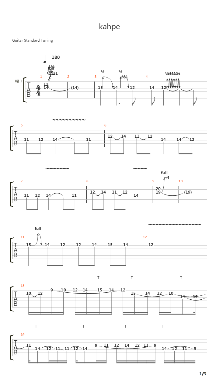 Kahpe (Solo)吉他谱