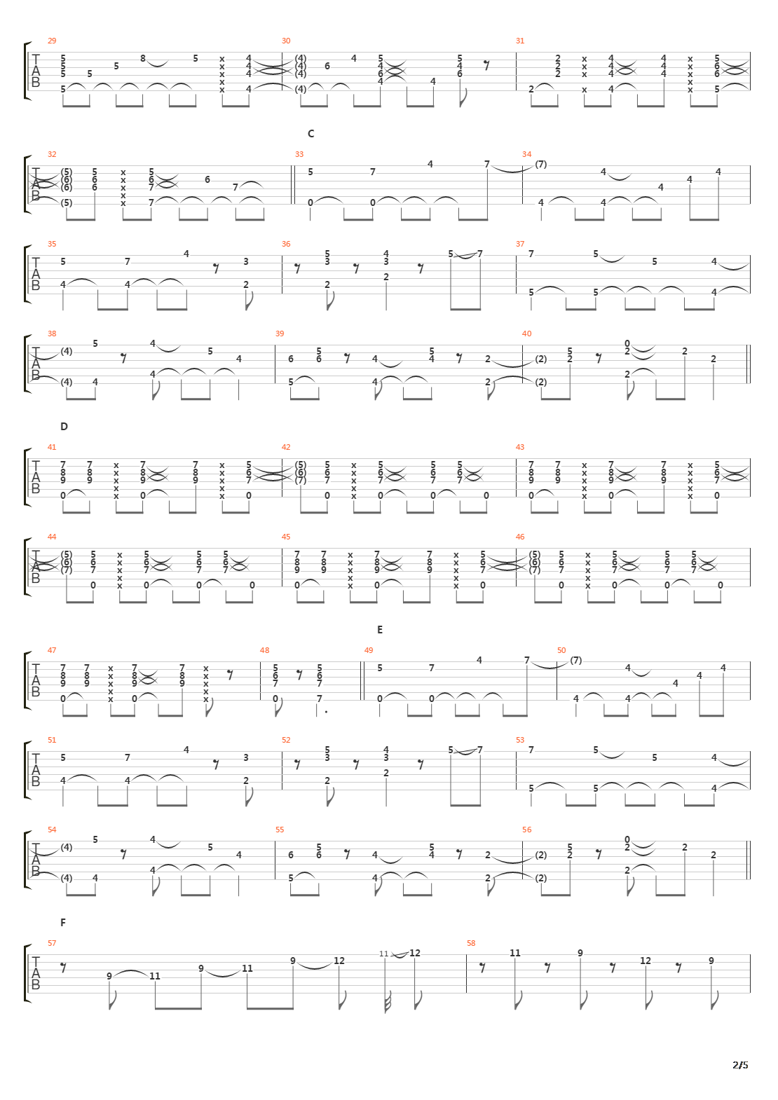 Orange吉他谱