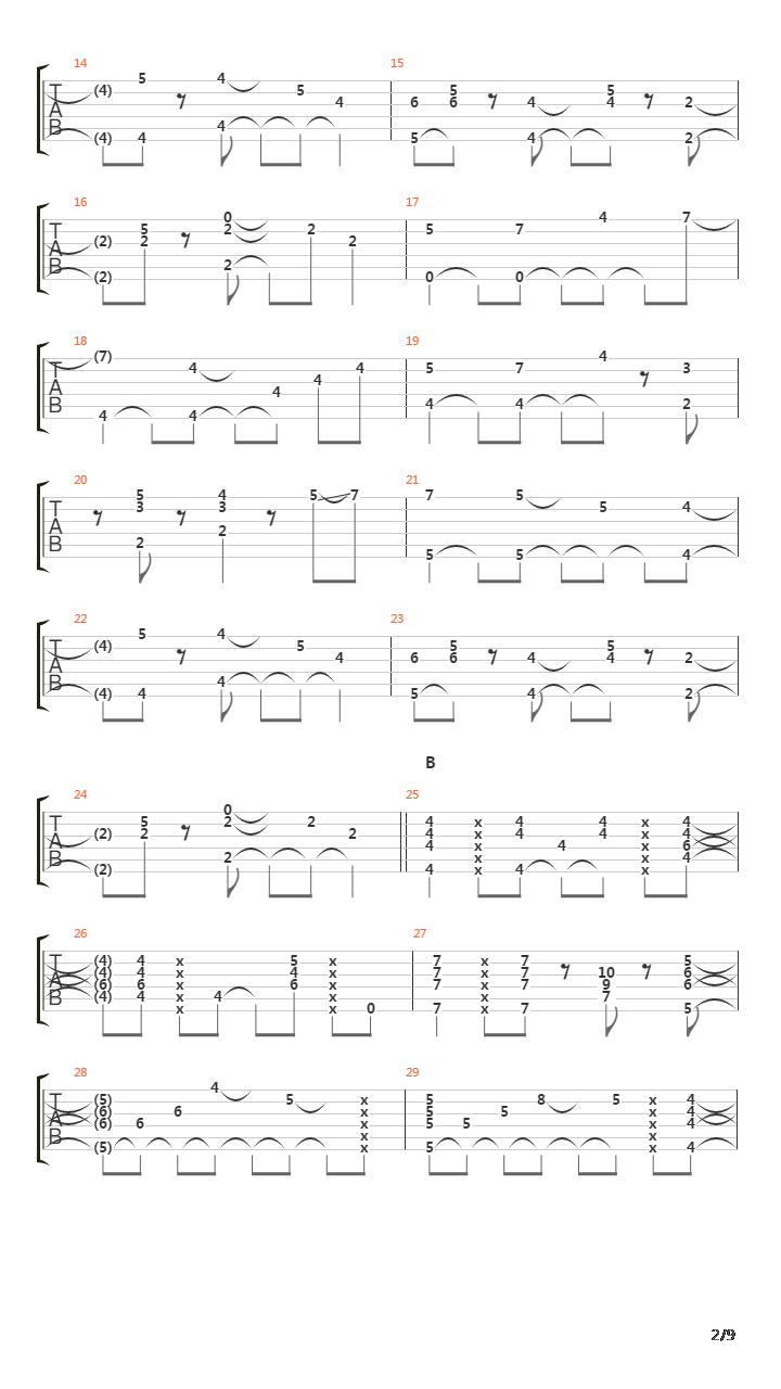 Orange吉他谱