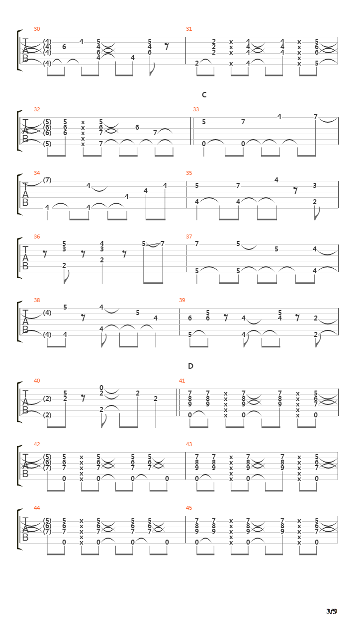 Orange吉他谱