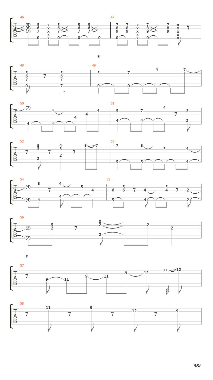 Orange吉他谱