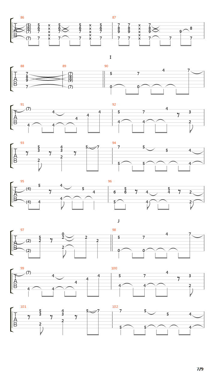 Orange吉他谱