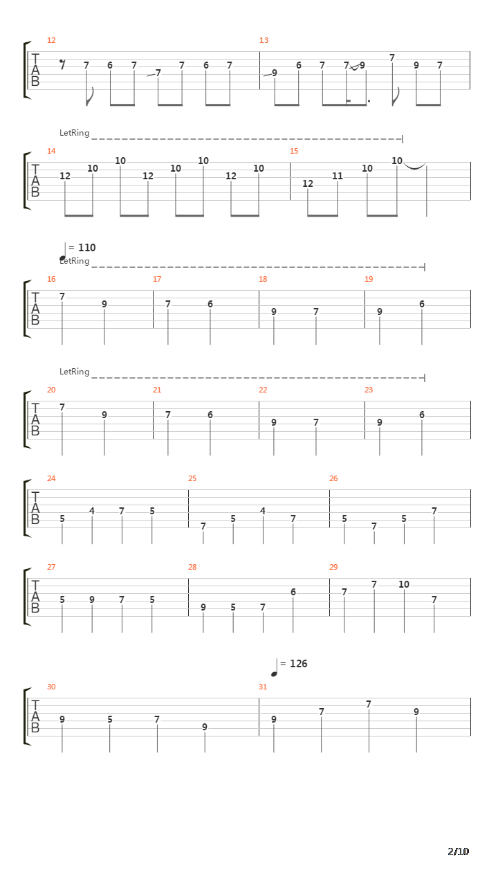 卡农(Canon)吉他谱