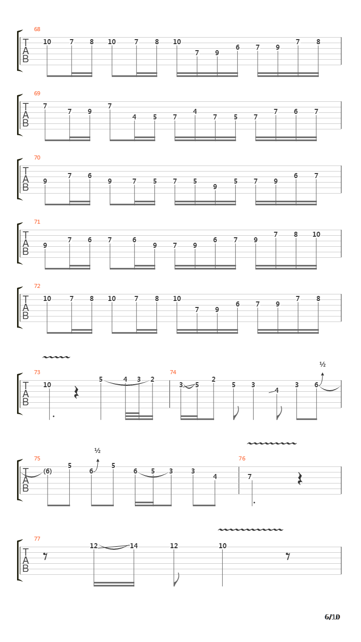 卡农(Canon)吉他谱