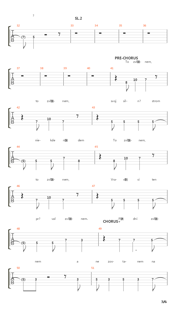 Par Dni吉他谱
