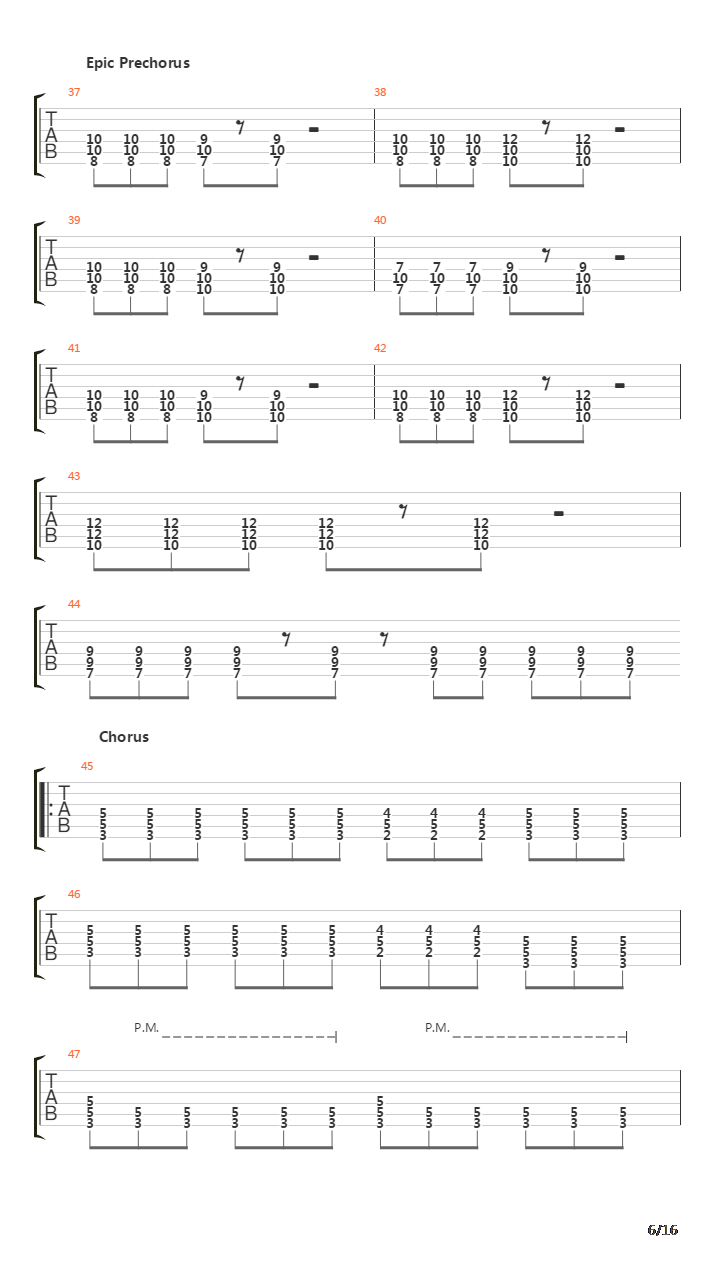 Black Fire Upon Us (2 Guitars +Harmony)吉他谱