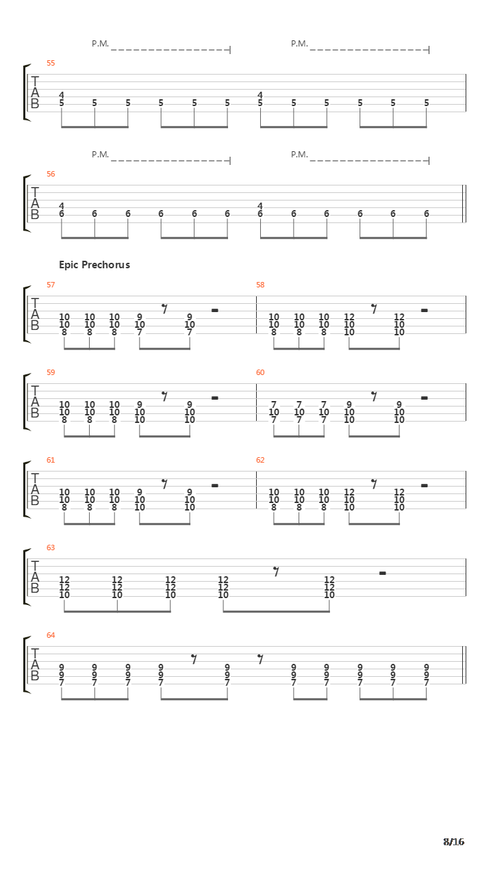 Black Fire Upon Us (2 Guitars +Harmony)吉他谱