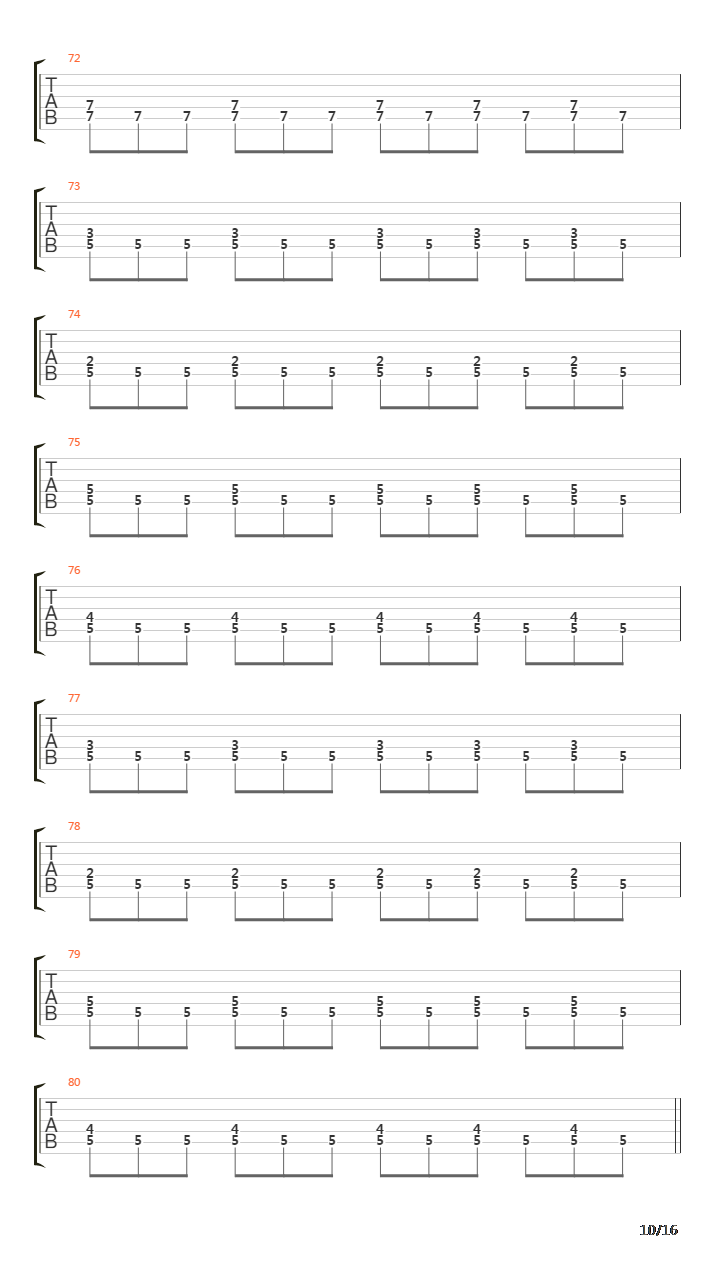 Black Fire Upon Us (2 Guitars +Harmony)吉他谱