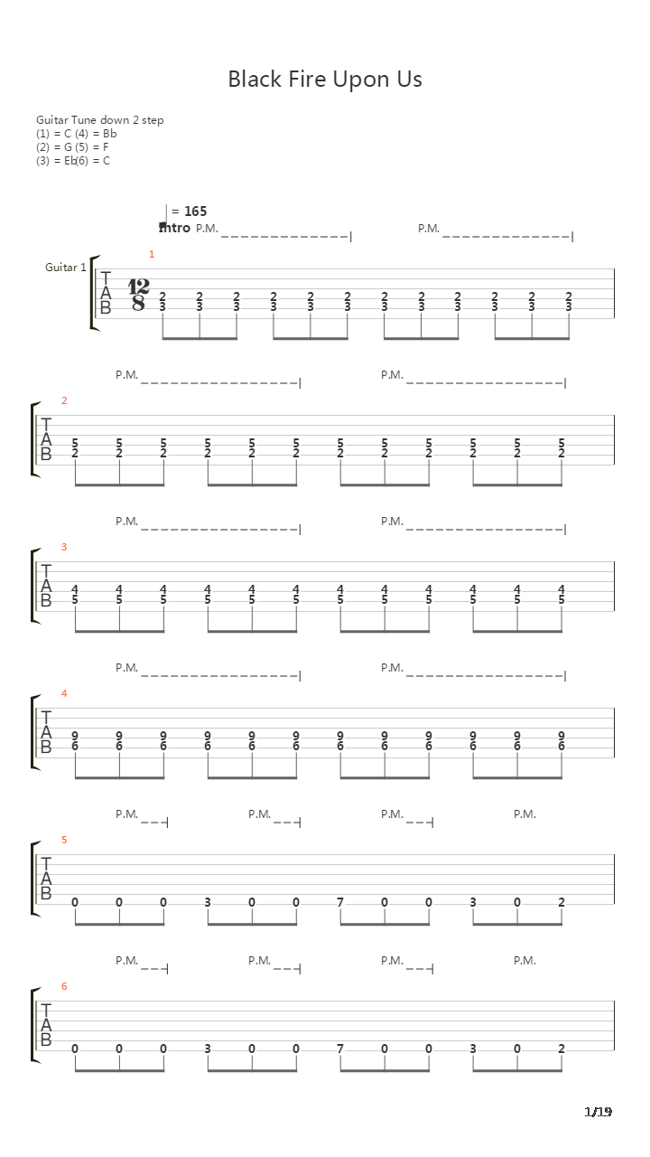 Black Fire Upon Us (wLive Bass)吉他谱