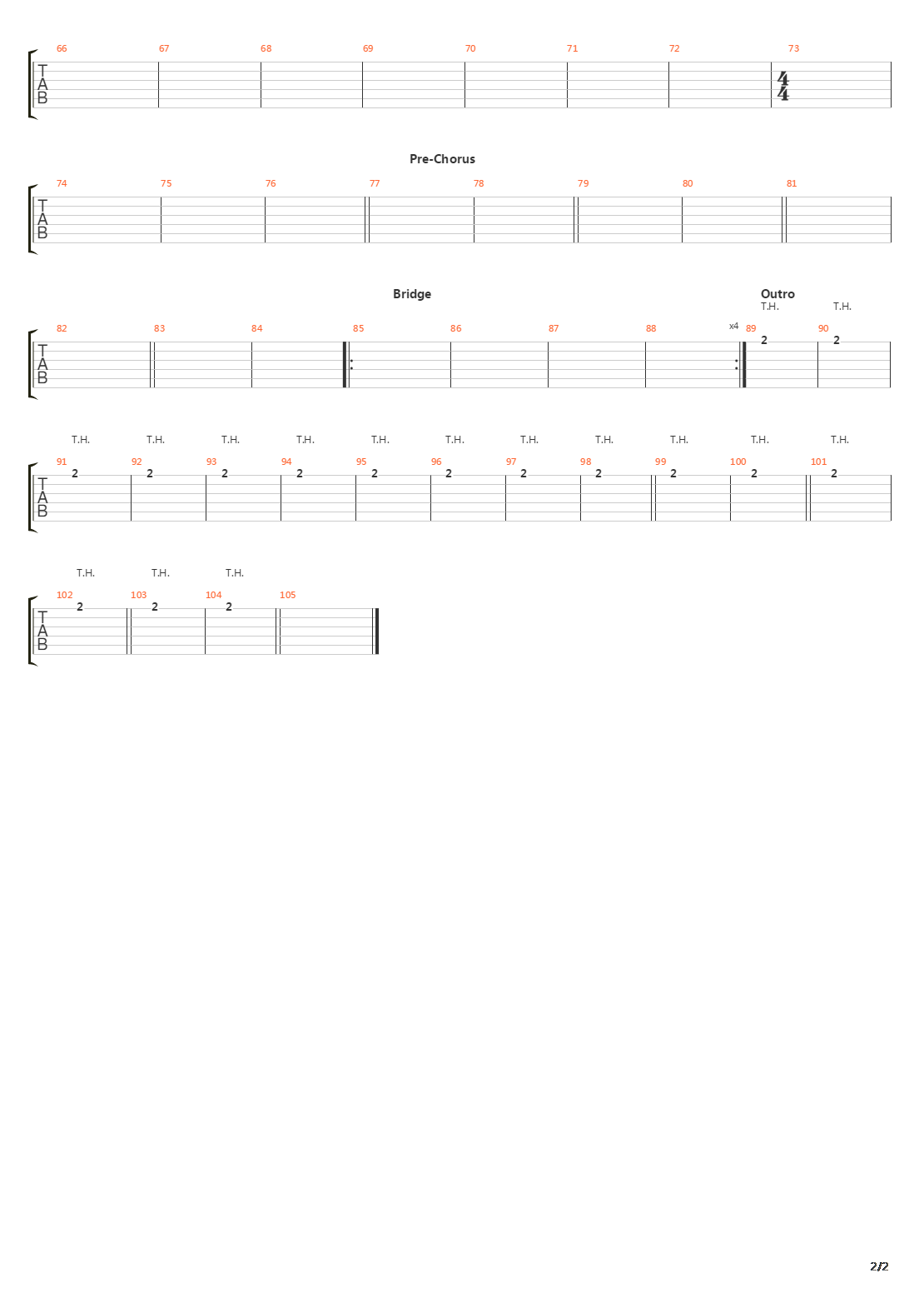 Murmaider (wLive Bass)吉他谱