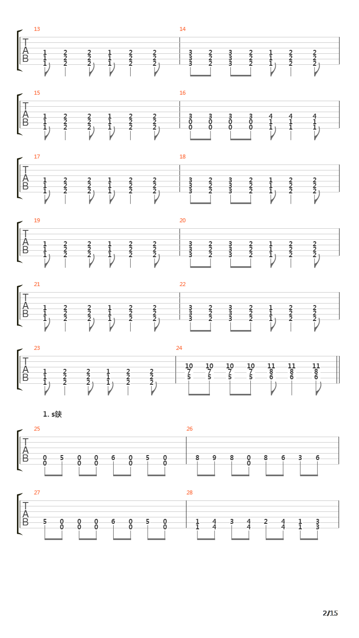 Pshychotic吉他谱