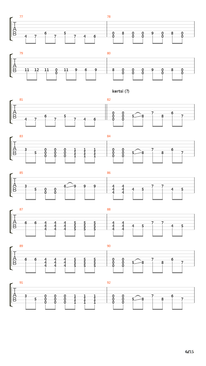 Pshychotic吉他谱