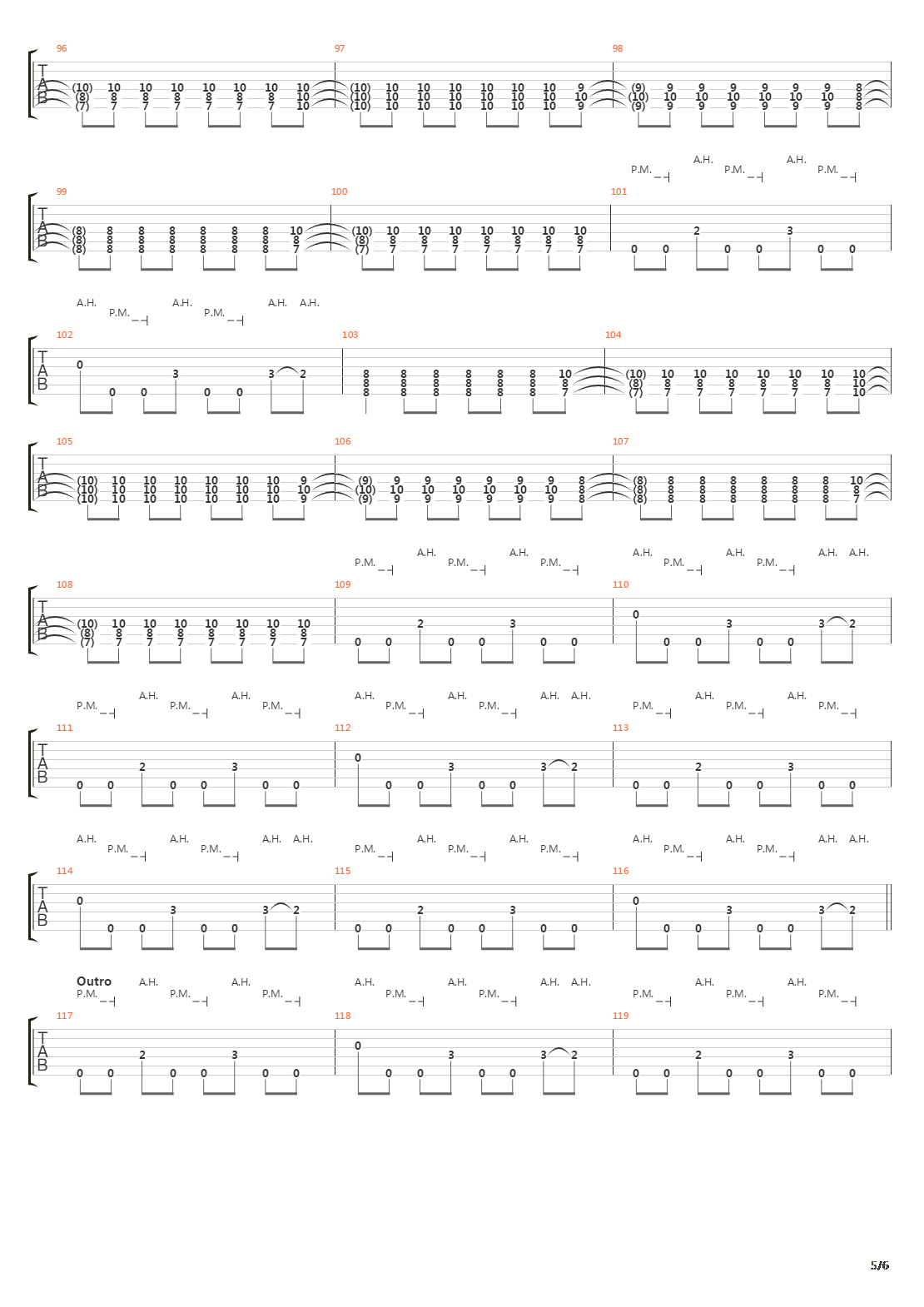 Hyperdrive吉他谱