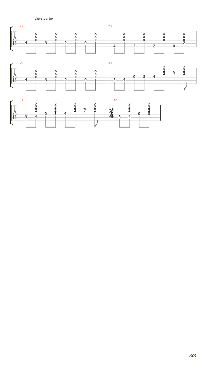 Bébé élèphant吉他谱