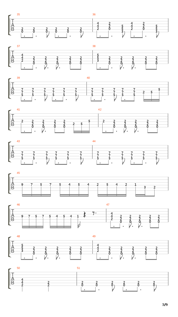 Burn in Hell吉他谱