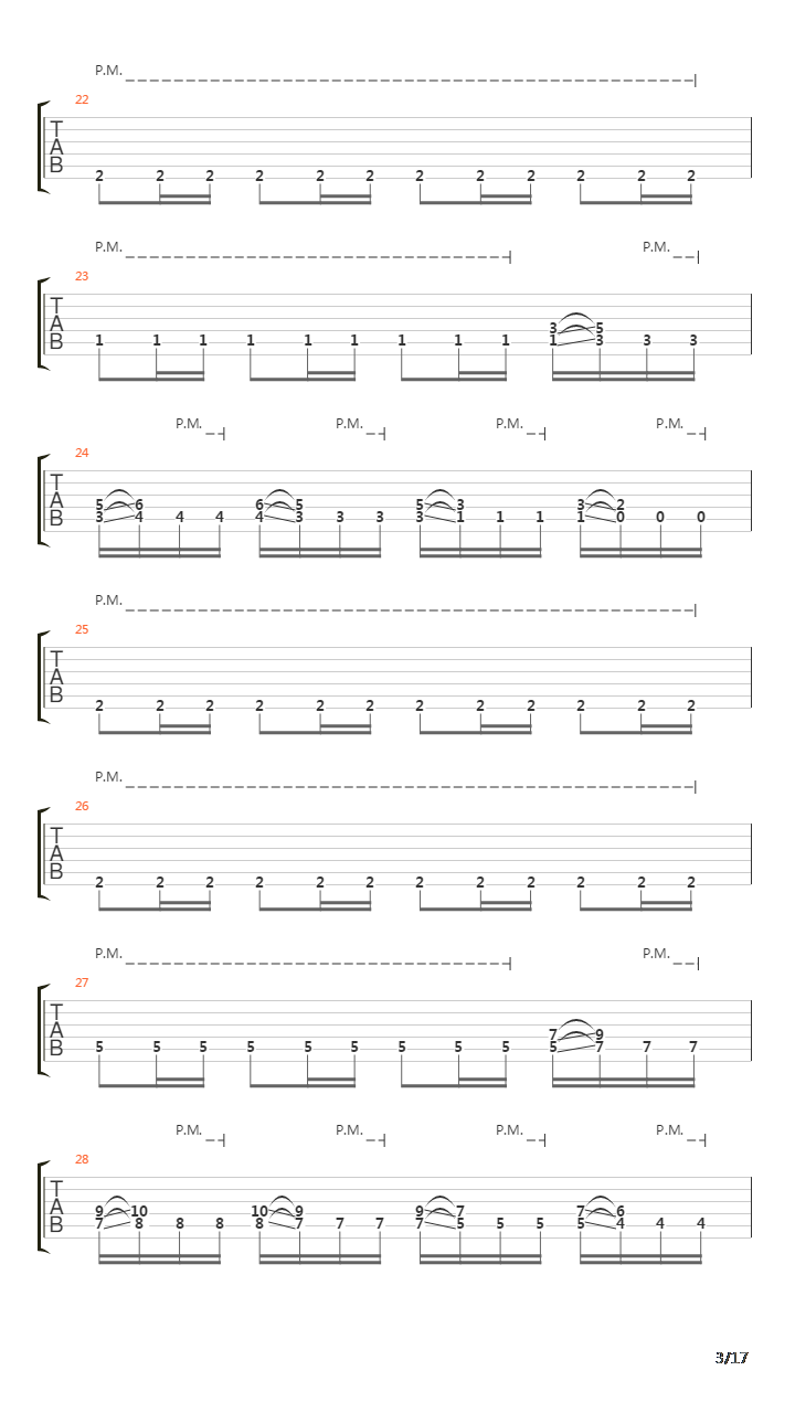 Progenies Of The Great Apocalypse吉他谱