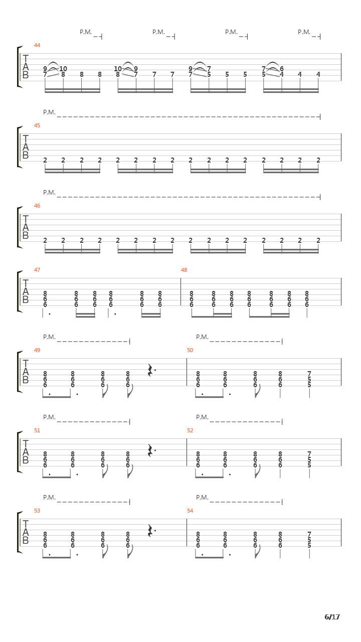 Progenies Of The Great Apocalypse吉他谱