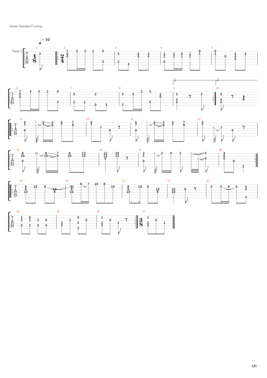 Allegro吉他谱