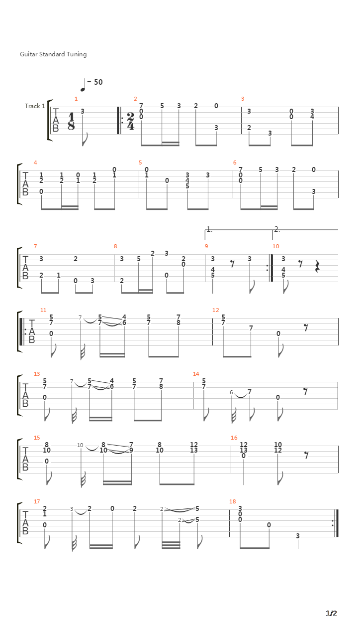 Allegro吉他谱