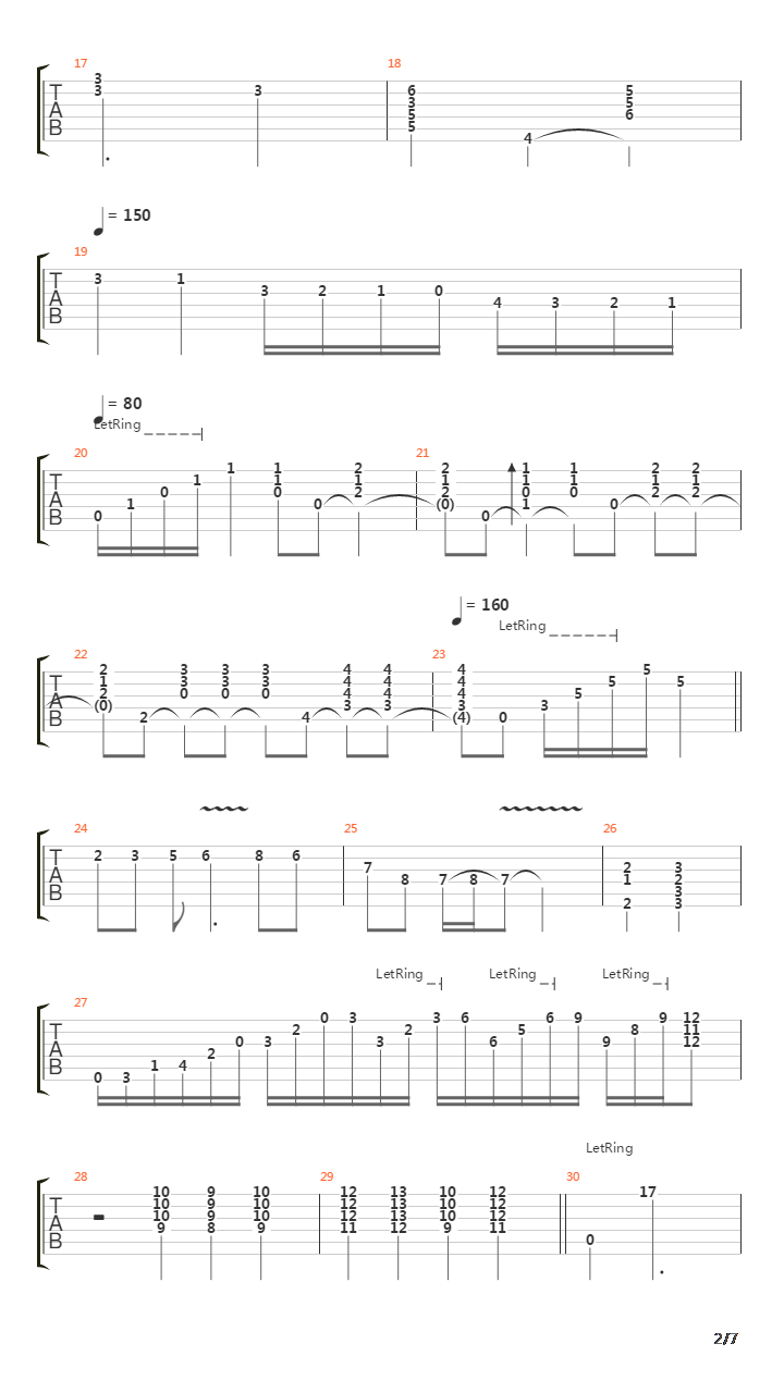 Improvisation N°1吉他谱