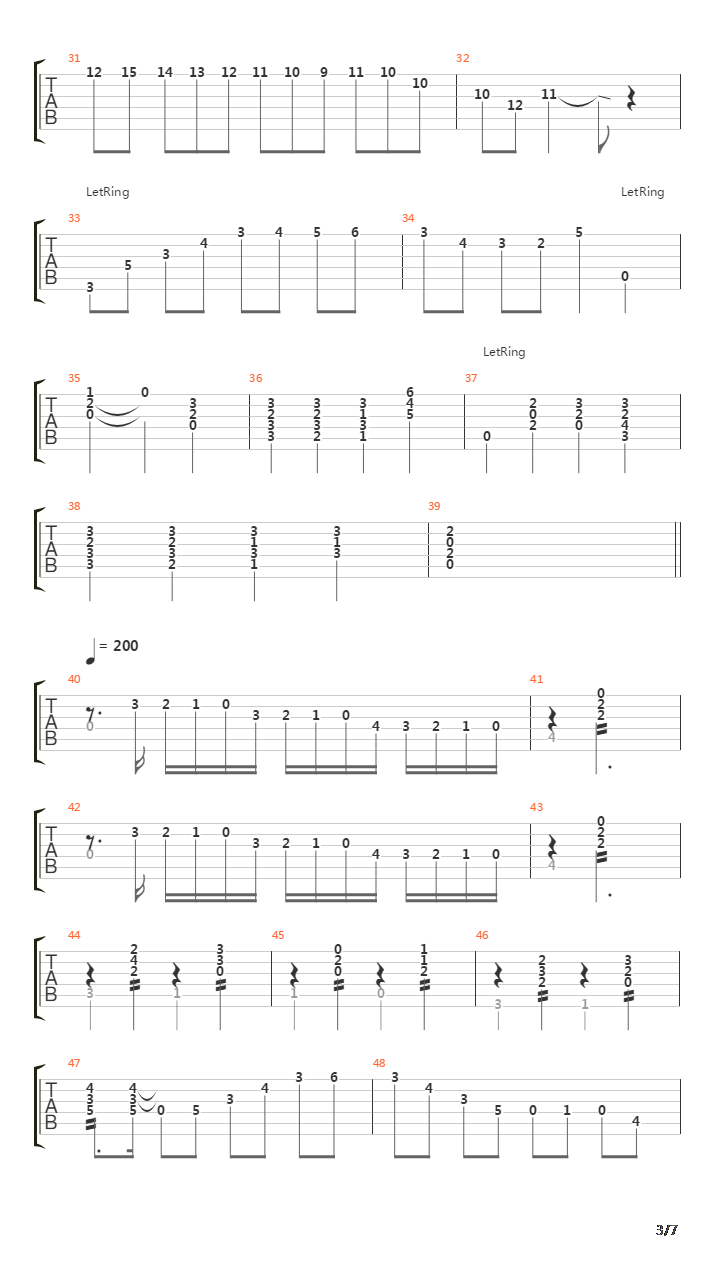 Improvisation N°1吉他谱