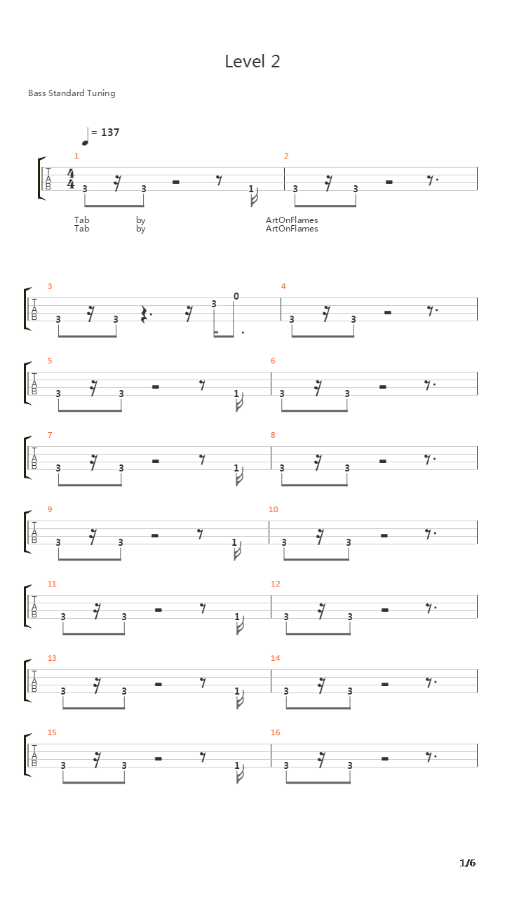 Level 2吉他谱