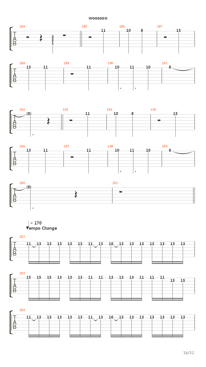 Through The Fire And Flames (One Guitar)吉他谱