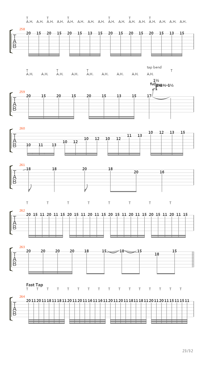 Through The Fire And Flames (One Guitar)吉他谱