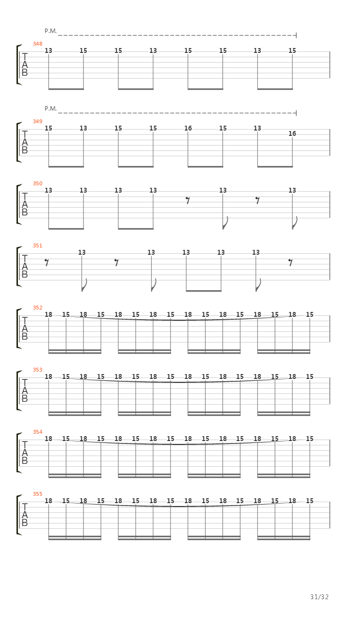 Through The Fire And Flames (One Guitar)吉他谱