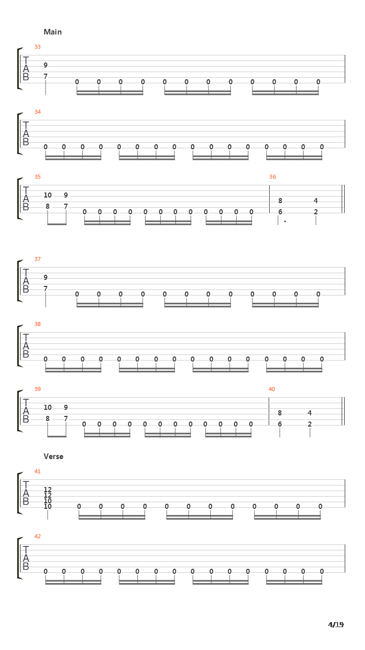 Count The Dead吉他谱