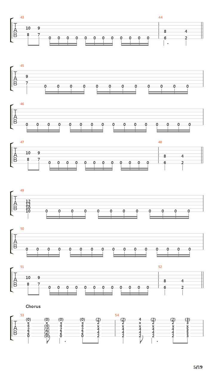 Count The Dead吉他谱