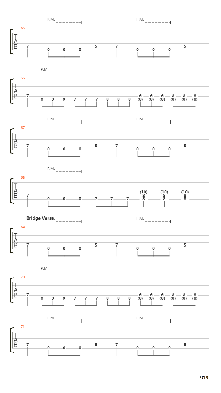 Count The Dead吉他谱