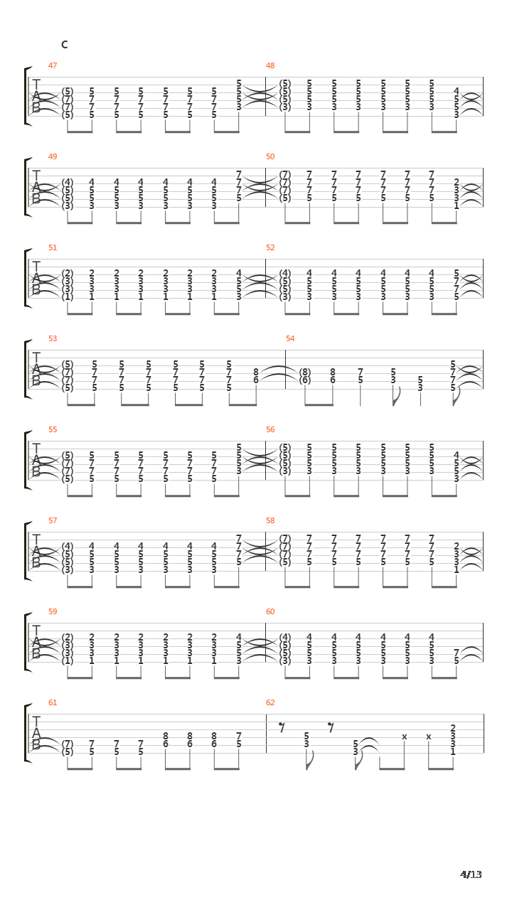 zero吉他谱