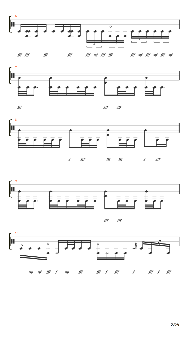 Decimate吉他谱