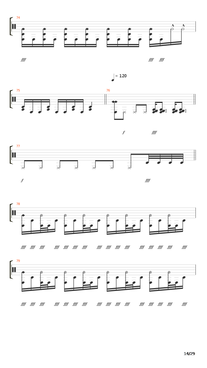 Decimate吉他谱