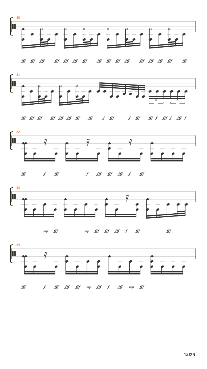 Decimate吉他谱