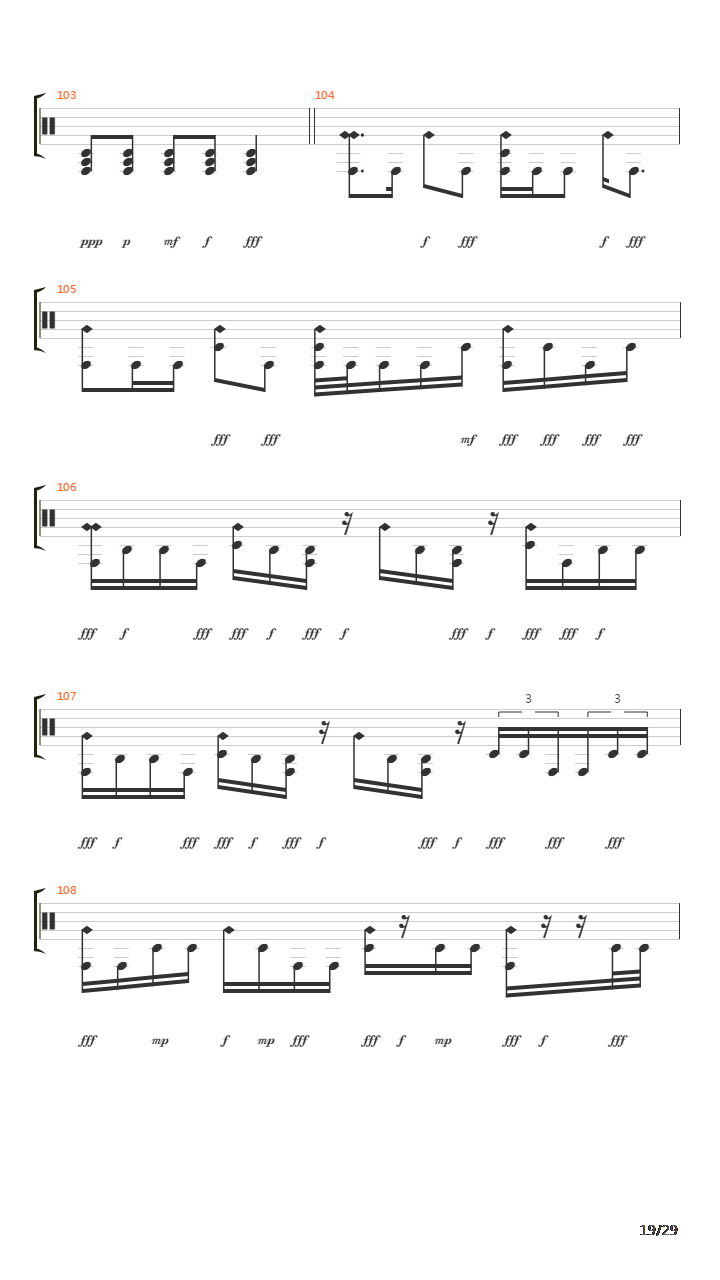 Decimate吉他谱