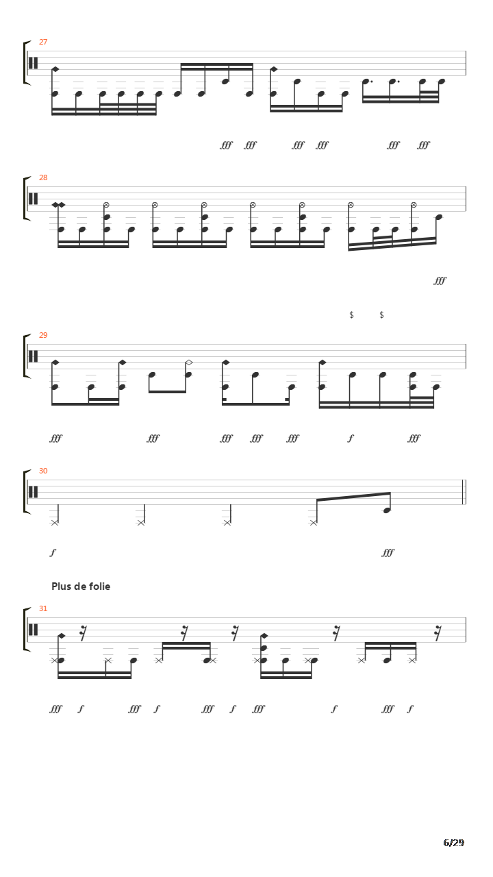 Decimate吉他谱