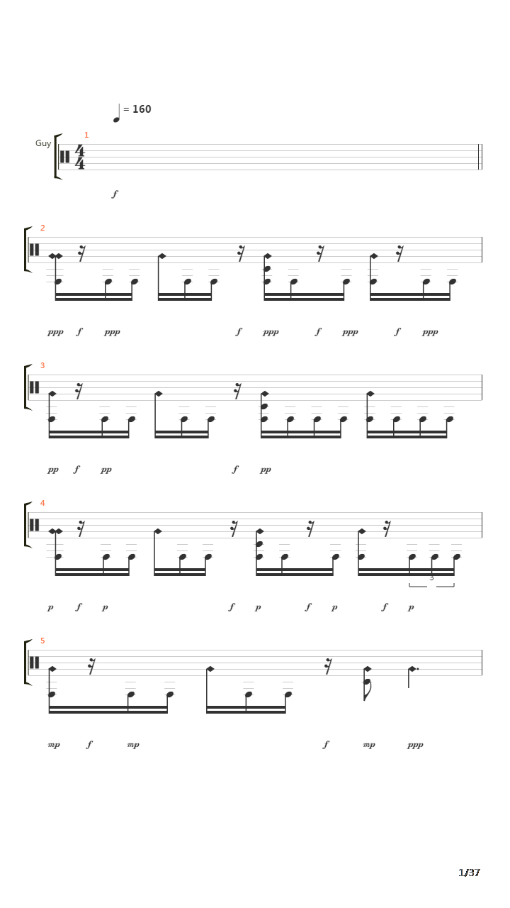 Violette吉他谱