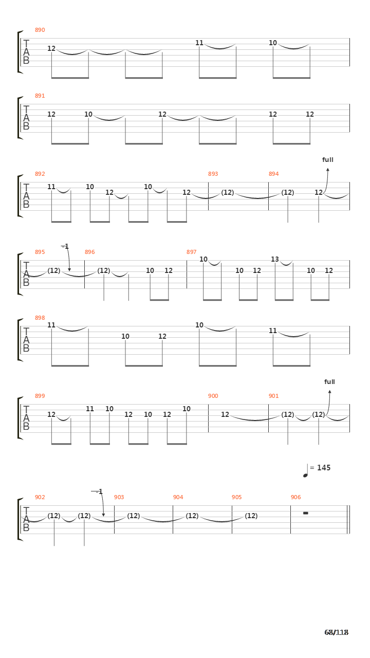 Recipe For Hate吉他谱