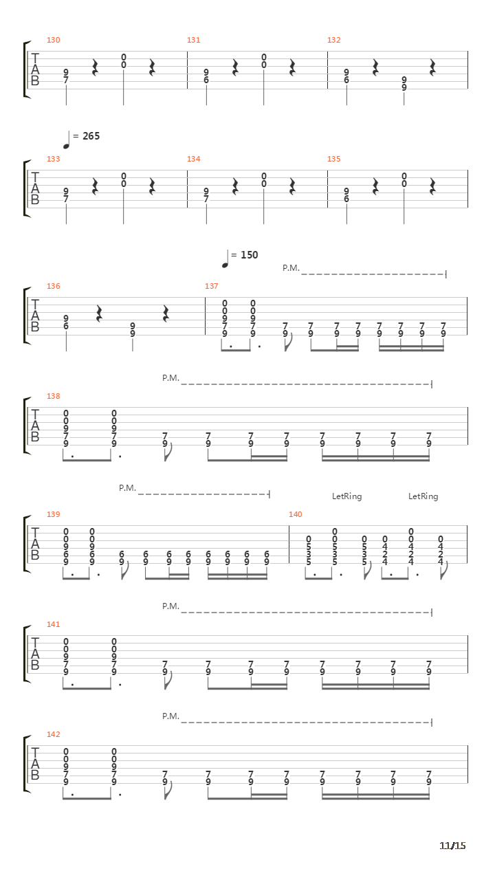 Separating The Seas吉他谱