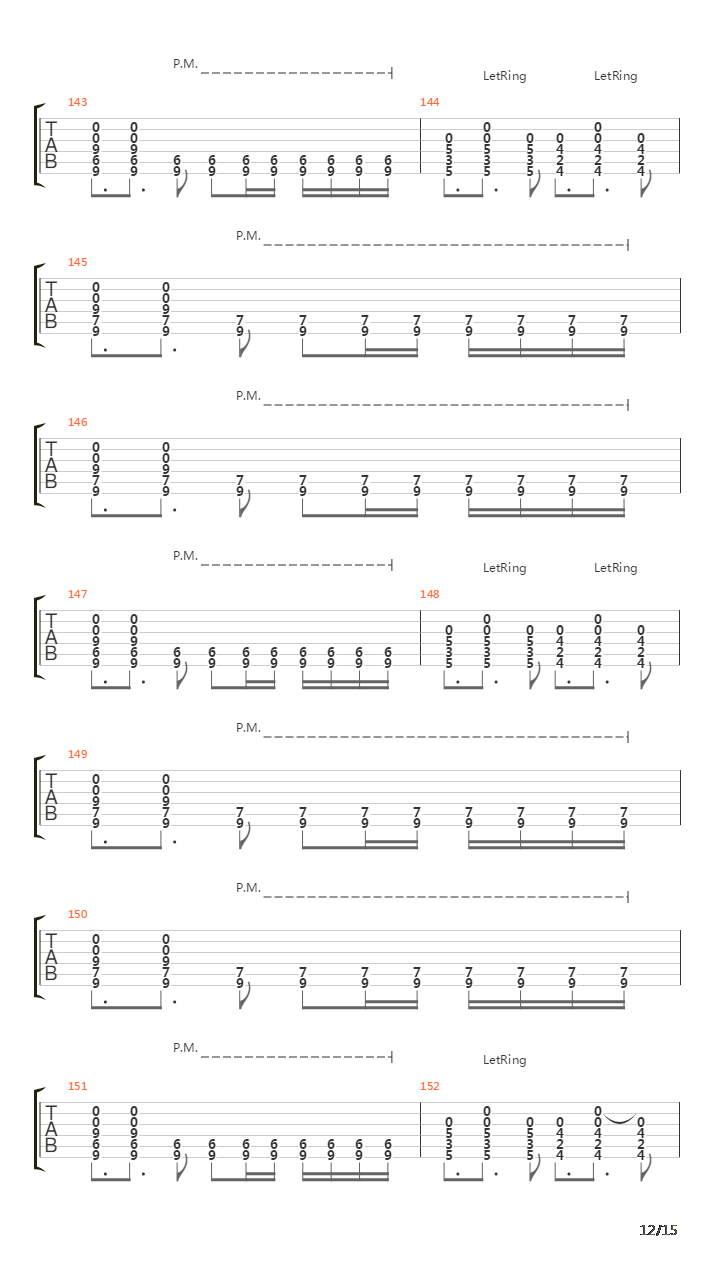 Separating The Seas吉他谱