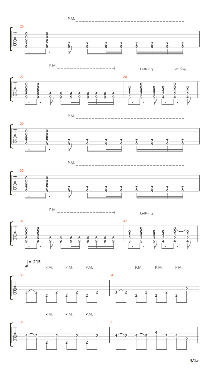 Separating The Seas吉他谱