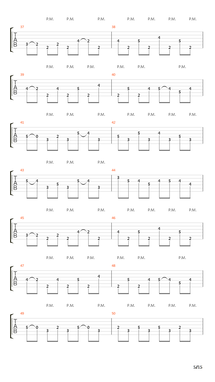 Separating The Seas吉他谱