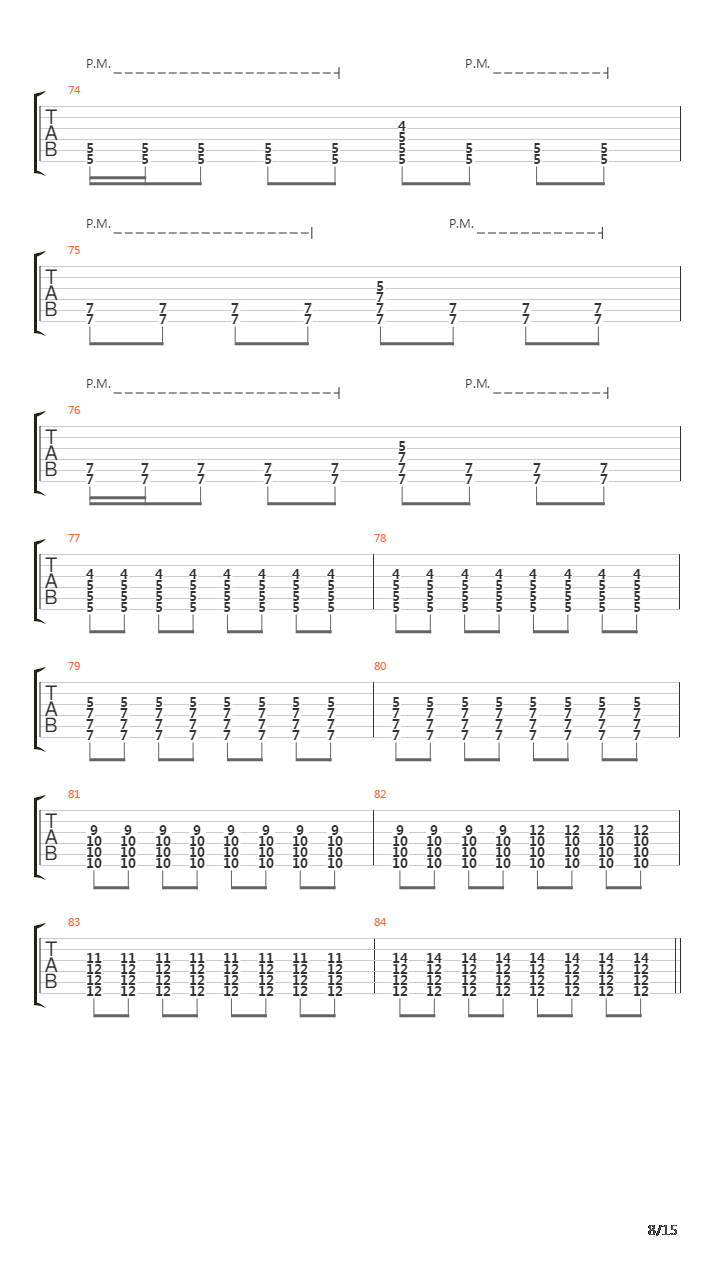 Separating The Seas吉他谱