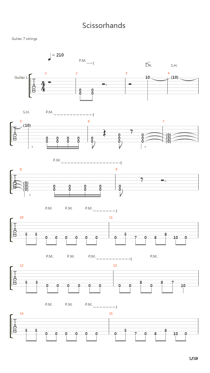 Scissorhands吉他谱