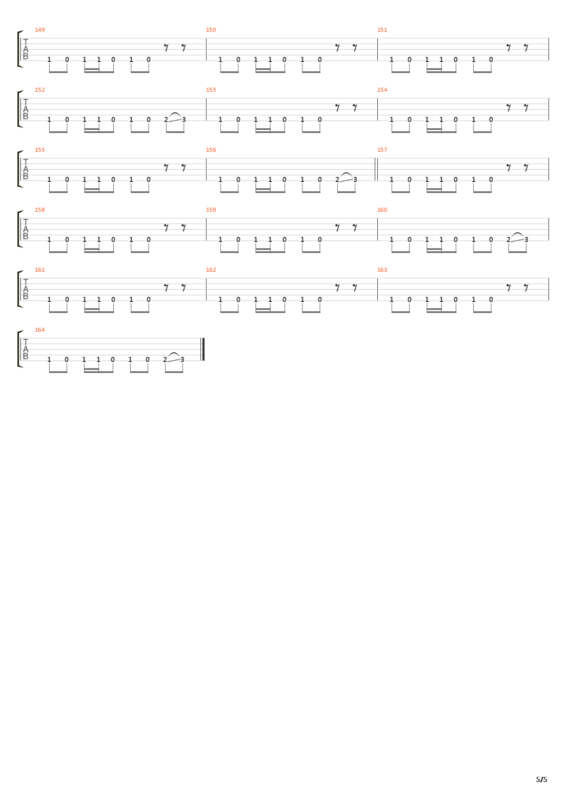 Precipicio吉他谱